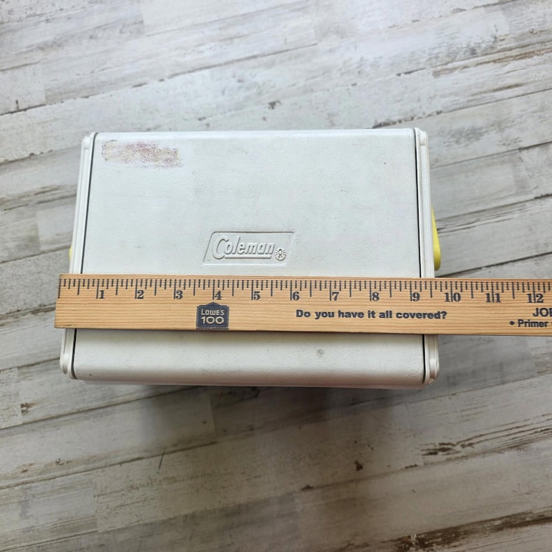 Vintage Coleman Mini Cooler Flip Deckel Personal 5205 6er Pack Bier Lunchbox Tailgate Bild 3