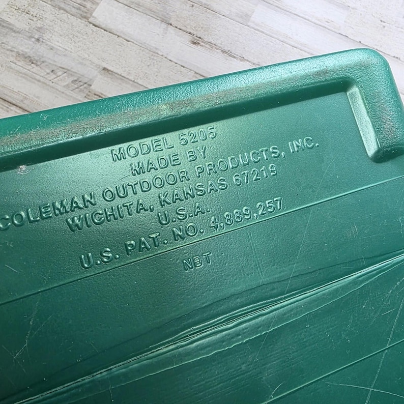 Vintage Coleman Mini Cooler Flip Deckel Personal 5205 6er Pack Bier Lunchbox Tailgate Bild 8