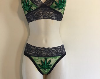 Weed lingerie | Etsy