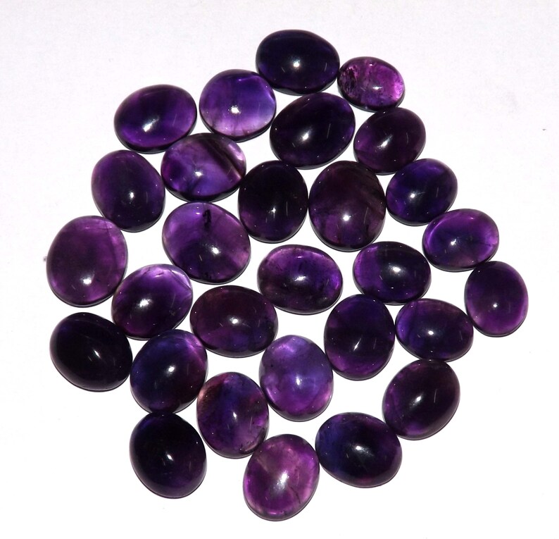 104.80 cts Amethyst 100/% Natural Untreated Gemstone Cabochon Lot #yac210