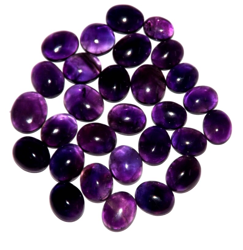 104.80 cts Amethyst 100/% Natural Untreated Gemstone Cabochon Lot #yac210
