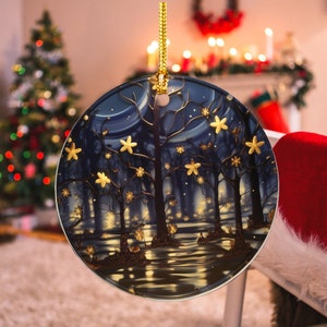 Fireflies Christmas 2023 Ornament, Fireflies Gift For Fireflies Lovers, Ornament Beautiful View Gift, Ceramic Ornament, Christmas Tree Decor