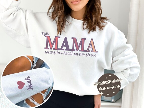Mama Sweatshirt with personalized children's name… - image 1