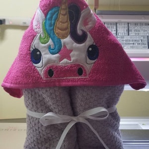 Hooded bath or pool towels. Handmade by me.