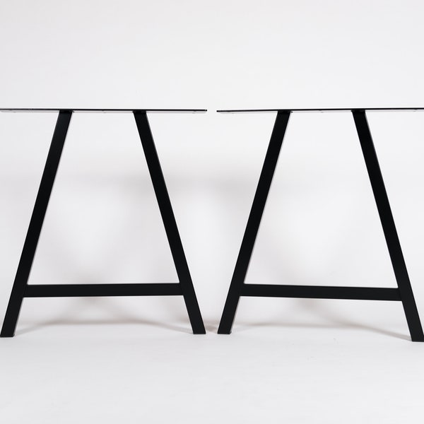 ANKI. A Shape, Home Office Desk Legs, Metal Dining Table Legs/Frames (PAIR)