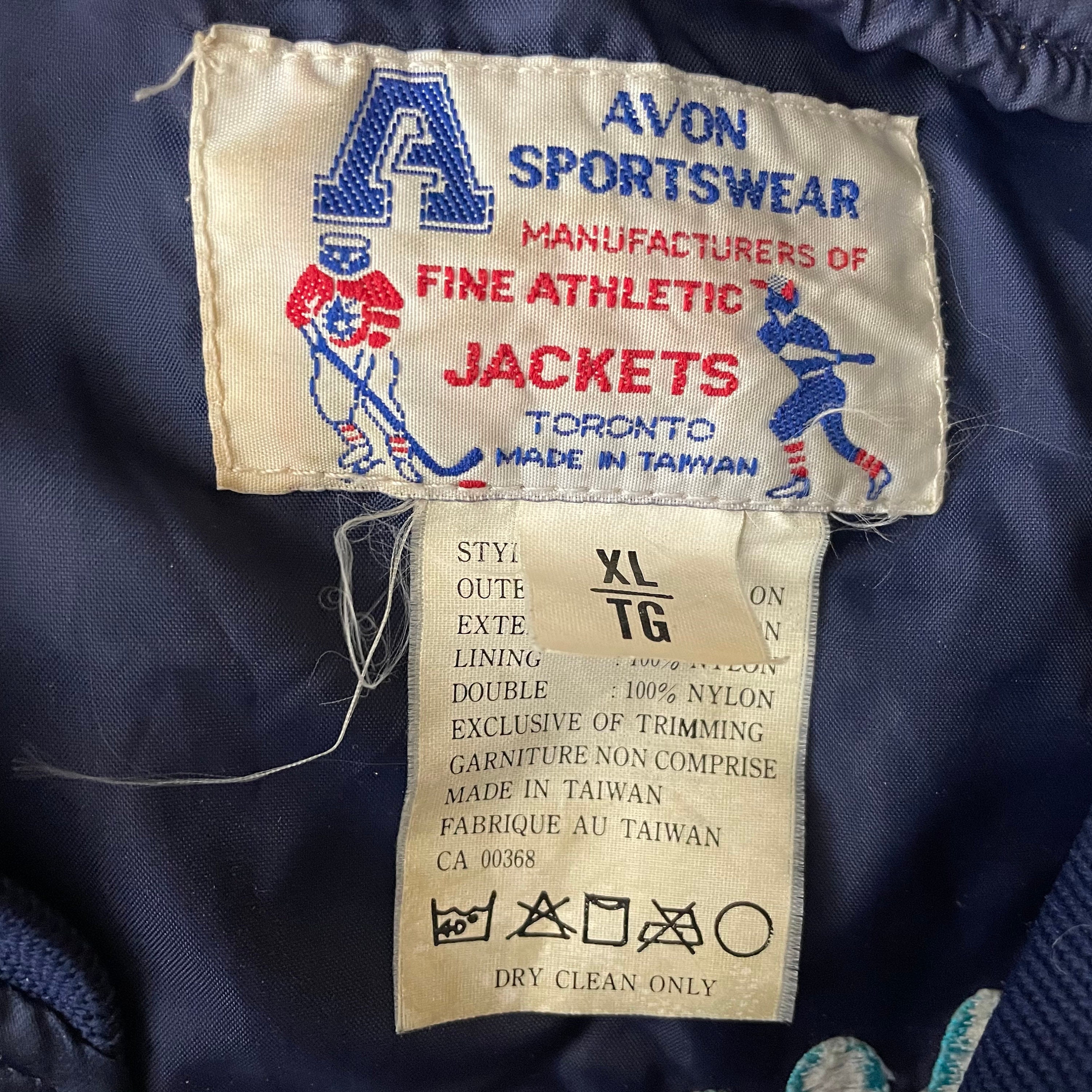Vintage 70s Avon Sportswear of Toronto Twist & Shake Embroidered Blue Satin  Bomber Jacket Size XL -  Canada