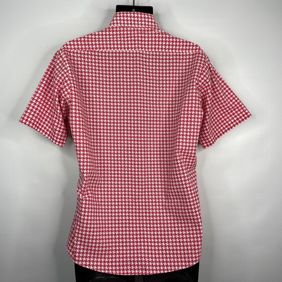 Vintage 60s Stratton Red White Houndstooth Short … - image 5