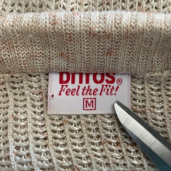 RARE Vintage 70s Dittos Speckled Beige Knit Camis… - image 8