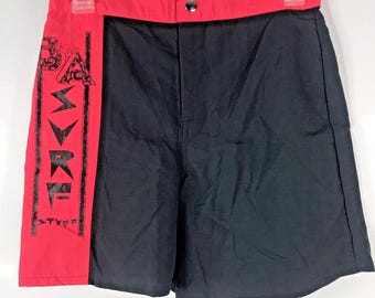 Vintage 80s Color Block Surf Shorts: B.A. Surf Stuff, Size 29