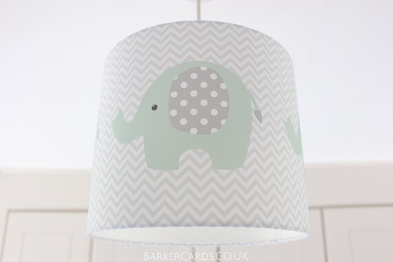 elephant lamp shade nursery