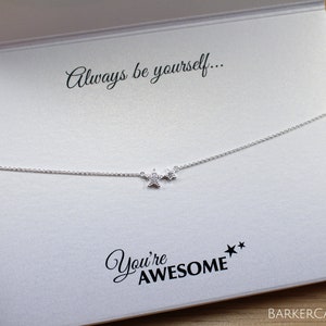 21st Birthday Star Necklace Pendant with Personalised Card image 3