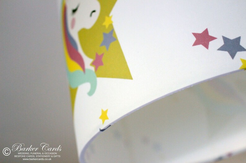 Unicorn Lamp Shade Nursery Lampshade Girls Bedroom Etsy
