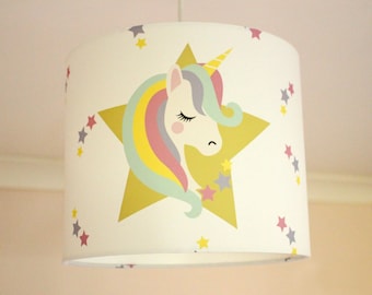 Unicorn Lamp Shade , Nursery Lampshade,  Girls Bedroom , Unicorn Nursery, Girls Nursery