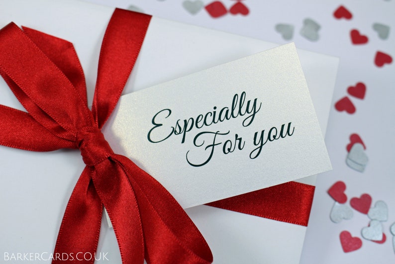 Heart Necklace Pendant with Personalised /'For the One I love/' Gift Card