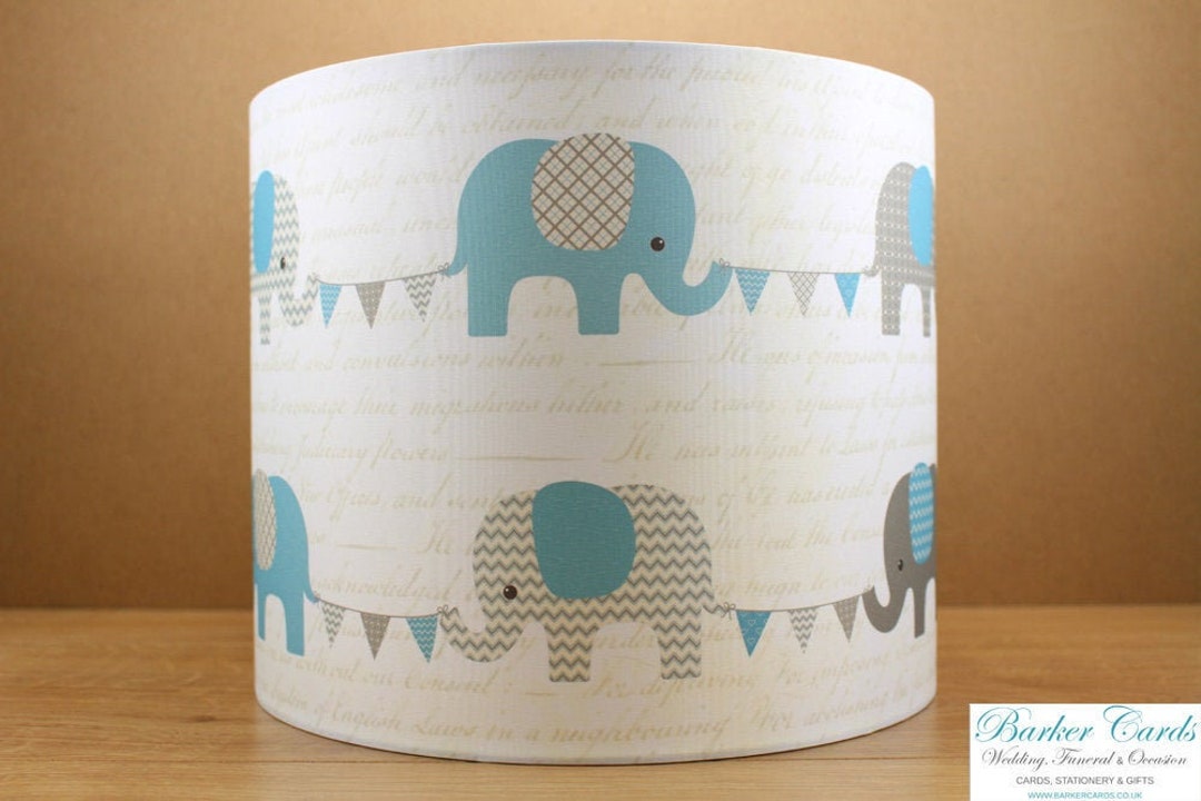 Nursery Light Shade Teal / Vintage Blue Nursery Decoration Nursery