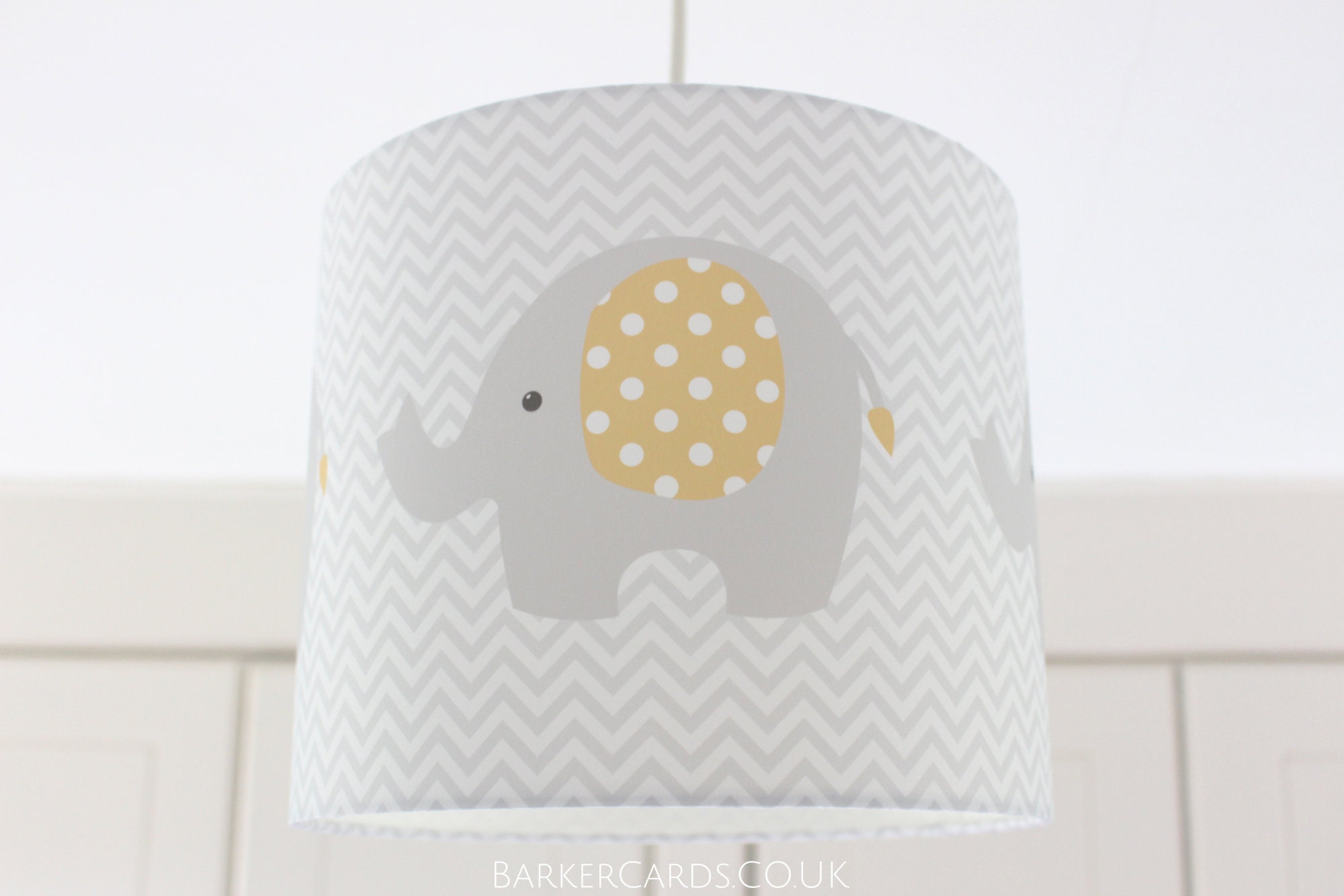 Unisex Nursery Lampshade Elephant Lamp Shade Neutral Etsy