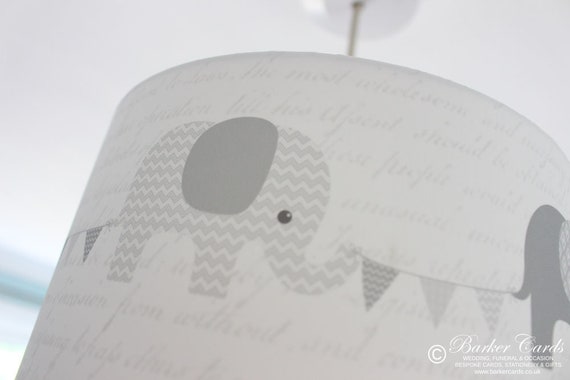 nursery lampshade grey
