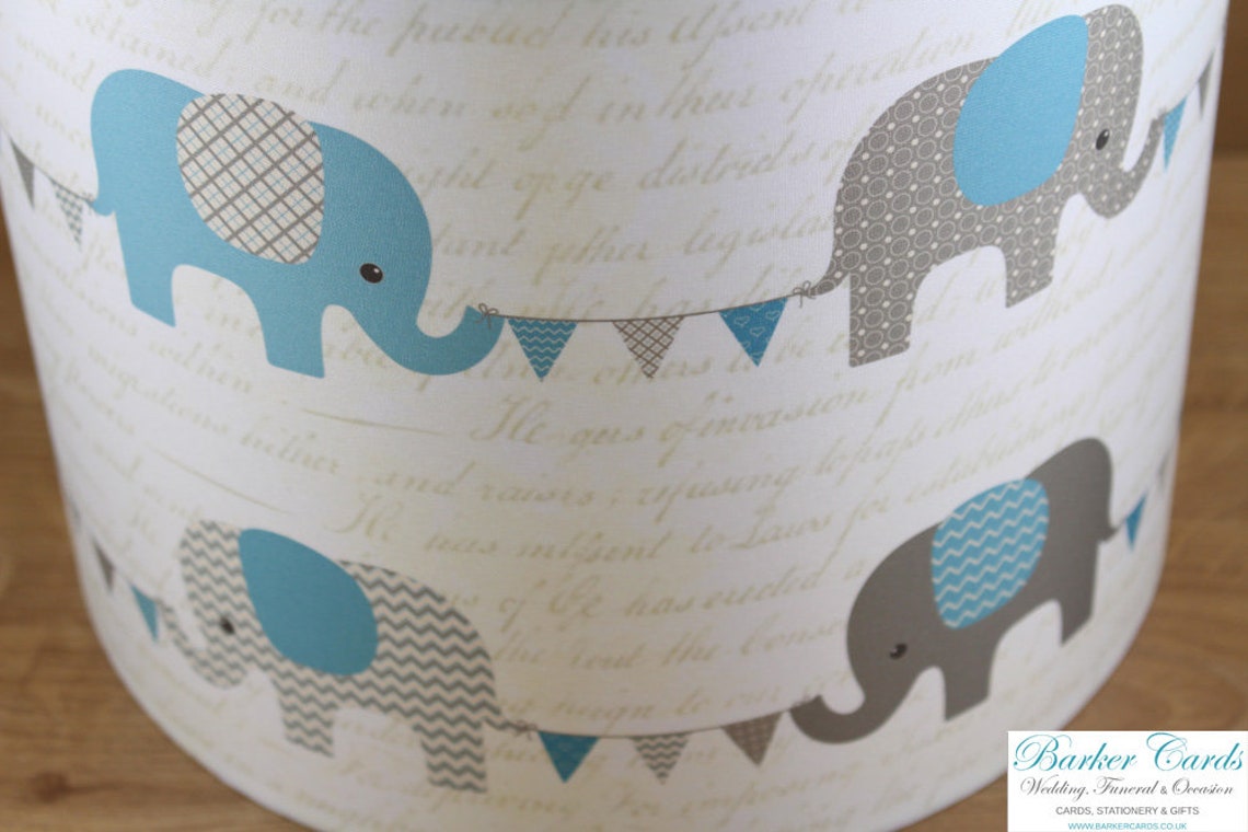 Nursery Light Shade Teal / Vintage Blue Nursery Decoration Etsy