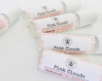 Pink Clouds Perfume Oil, Alcohol Perfume Oil,Spring Perfume Oil, Scented Perfume Oil,Gift for Her,Mother's Day Gift