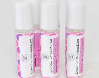 Lavendar Marshmallow Perfume Oil, Alcohol Perfume Oil,Spring Perfume Oil, Scented Perfume Oil,Gift for Her,Mother's Day Gift