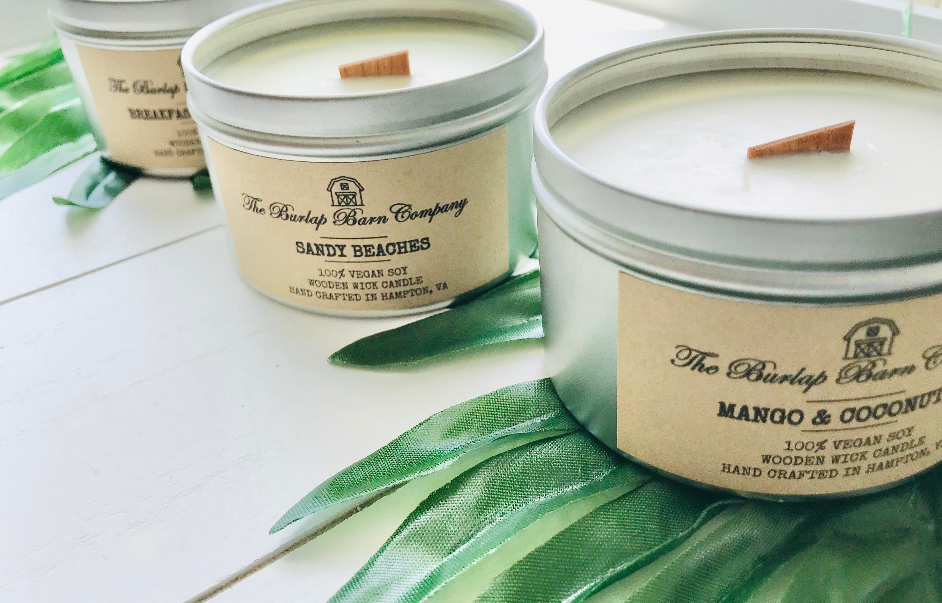 Vegan 100% Soy Wooden Wick Candle, Summer Candle,Soy Candles,Vegan, A…