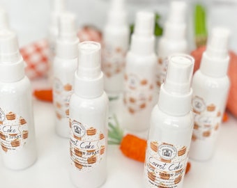 Room & Linen Spray,Carrot Cake,Phthalate Free,2oz Linen Spray, Air Freshner, Kid Friendly, Vegan Friendly,