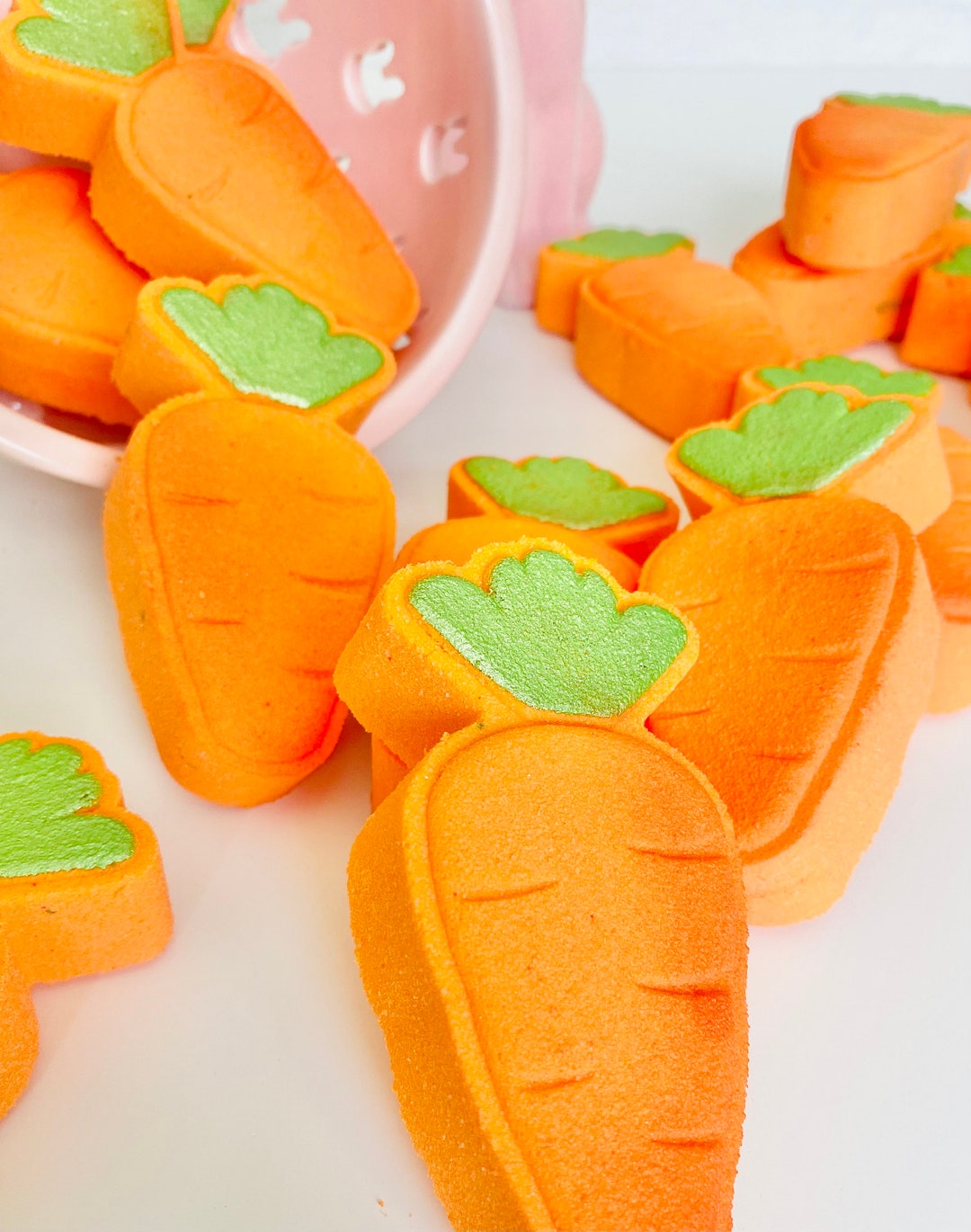 Carrot Shaped Bath Bomb, Easter Bath Fizzy, Gift for Kids, Easter