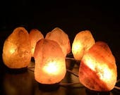 Natural Ionizing Himalayan Pink Rock Crystal Salt Lamp Natural Therapeutic 2-3KG