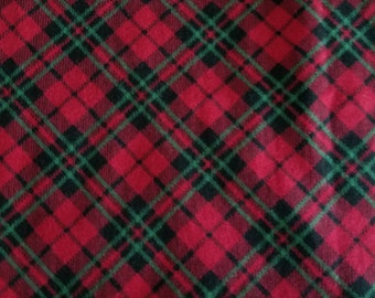 Christmas Red, Green & Black Plaid Super Snuggle FLANNEL Christmas Red, Green & Black Plaid Super Snuggle FLANNEL