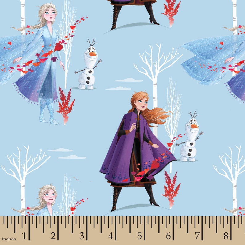 Frozen 2 North Winds Elsa Anna 100 cotton Fabric Frozen 2 Etsy