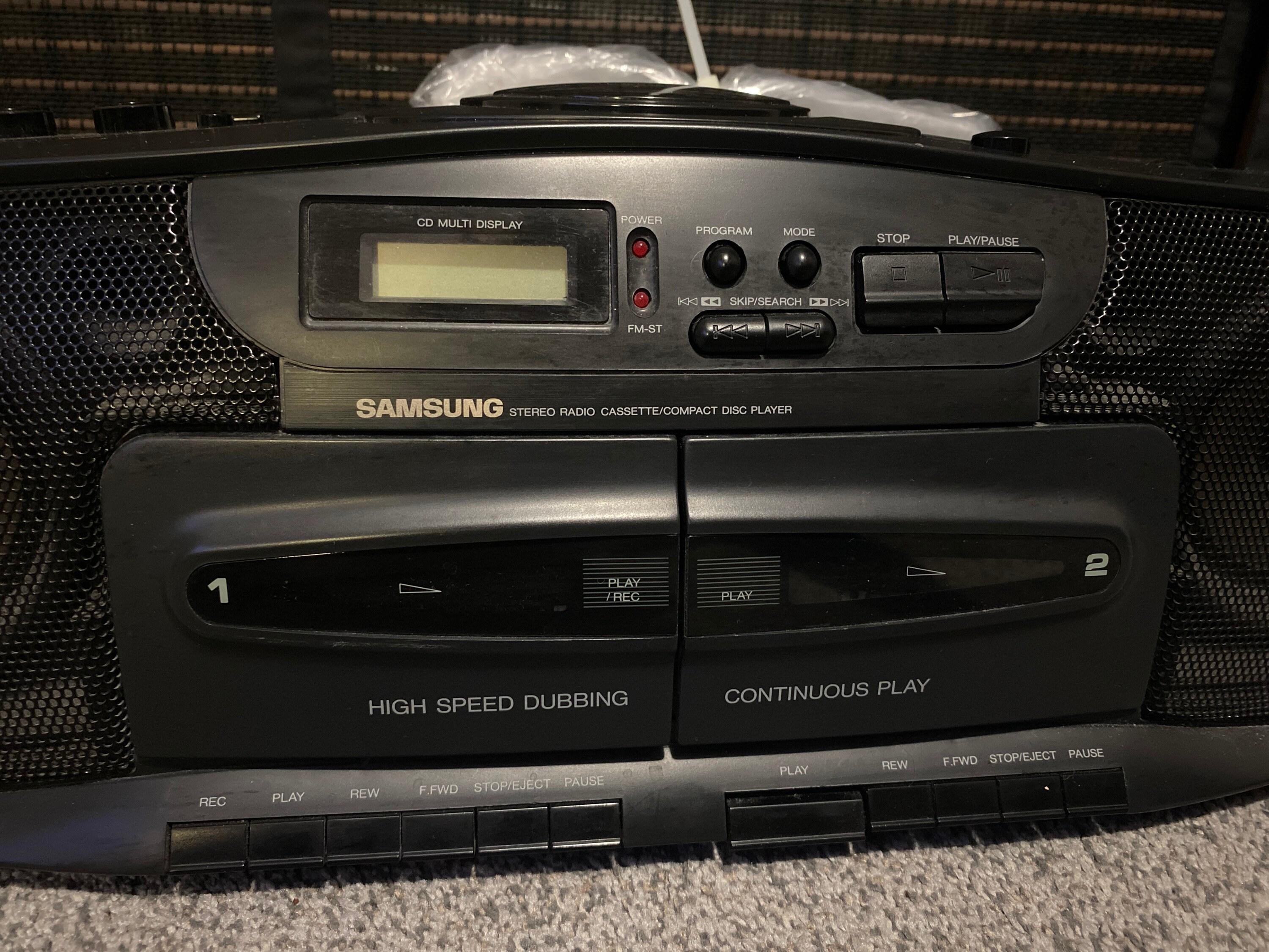 Samsung CD Cassette Radio Player Boombox Etsy