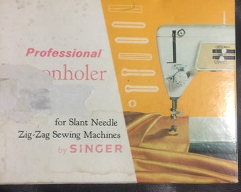 Professional Buttonholer for Slant Needle Zig Zag Sewing Machines by Singer