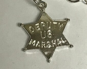 Sheriff Badge TINY sterling silver charm .925 x 1 badges charms Sheriff Badge TINY sterling silver charm .925 x 1 badges charms