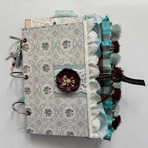 Hope and Butterflies Journal, Handmade Journal, Handmade Paper, Ephemera, Notebook, Junk Journal Embellishments, Mixed Media Journal