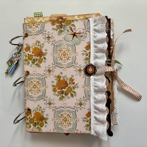 The Traditional Woman&#39;s Journal, Handmade Journal, Handmade Paper, Ephemera, Notebook, Junk Journal Embellishments, Mixed Media Journal
