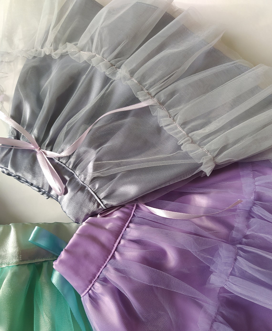 Baby Tutu Skirt Lavander Mint Birthday Tutu Grey Tulle Baby Etsy