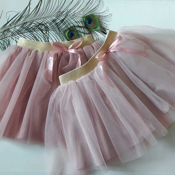 Pale Pink Tutu Skirt/ Baby tutu skirt/ Tulle baby skirt/ Birthday Tutu/ Party Tutu/ Toddler Skirt/ Baby Gift/ Baby tutu/ Girls Gift,