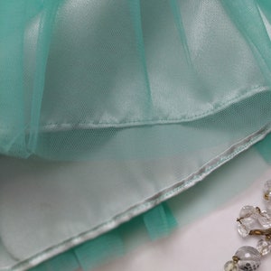 Baby Tutu Skirt Lavander, Mint Birthday Tutu, Grey Tulle Baby Skirt, Birthday Outfit, Toddler Skirt, Tutu skirt for the first birthday zdjęcie 7