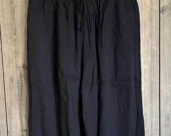Black and White Chikankari Pants Hand Embroidered / Free Shipping in US