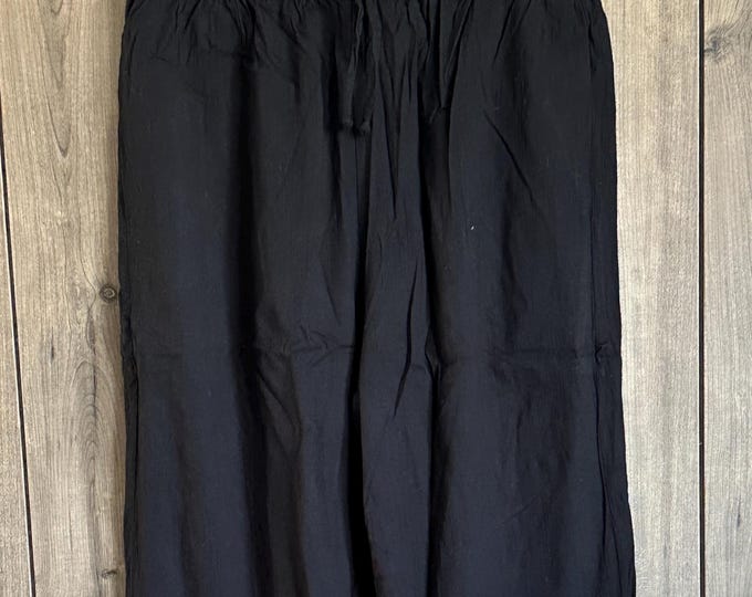 Black and White Chikankari Pants Hand Embroidered / Free Shipping in US