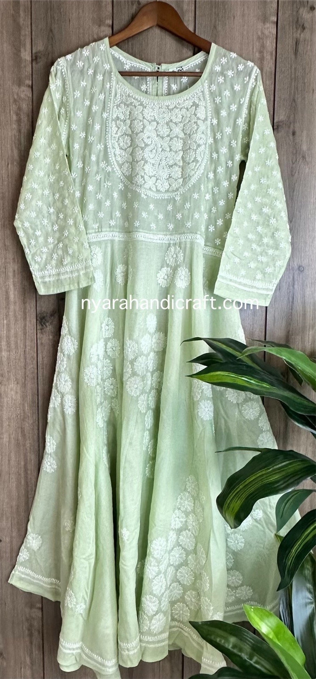 Sage Green Anarkali main image 0