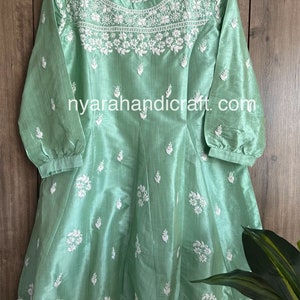 Lucknow Chikankari Short kurti / FREE SHIPPING in US