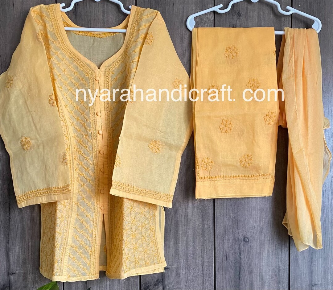 YELLOW KURTA SET OF 2 main image 1