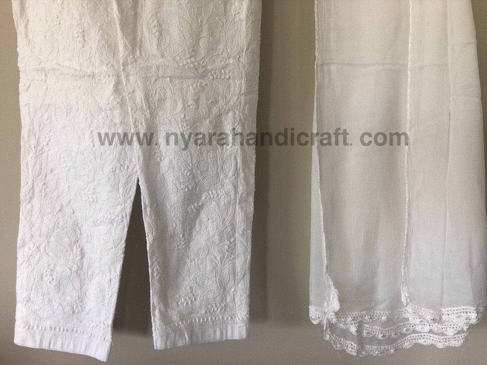 Shop Chikankari Pants online | Lazada.com.my