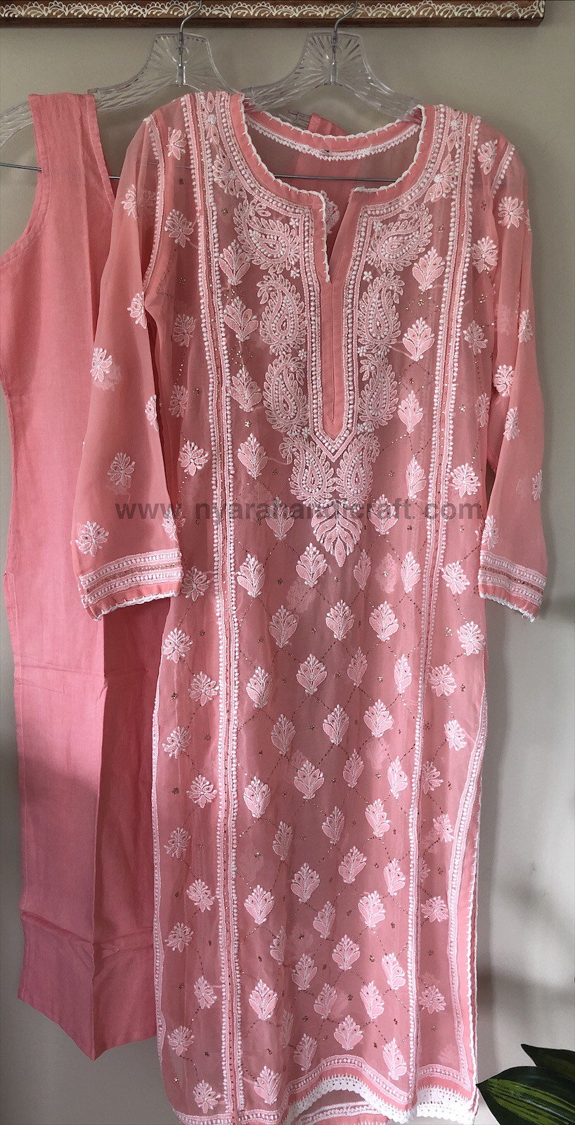 chikankari kurti material online