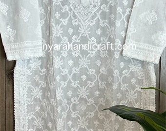 Hand Embroidered Lucknow Chikankari Cotton Salwar | Syrish