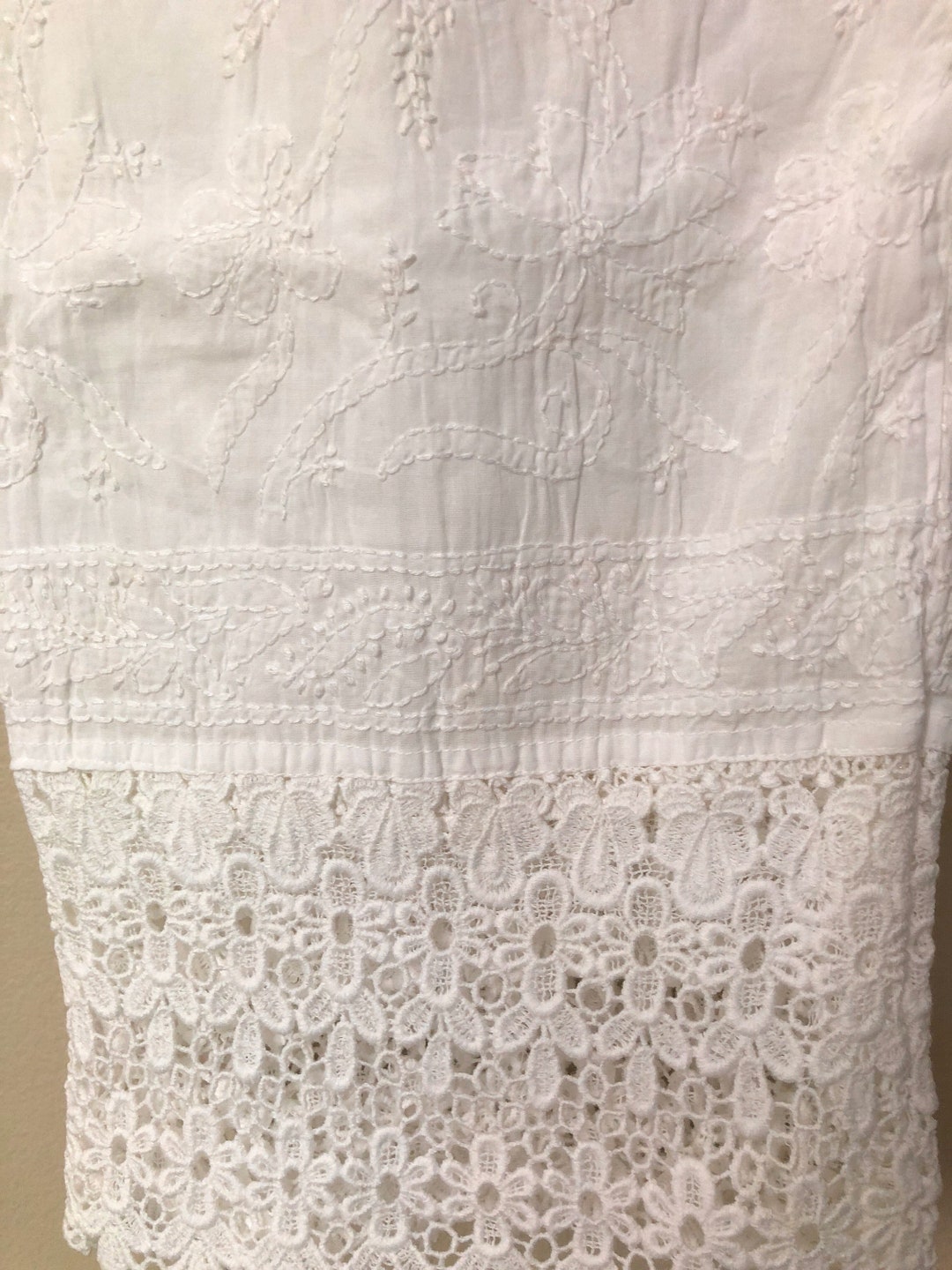 Chikankari Cotton Parallel Palazzo Pants With Broad Lace/free - Etsy