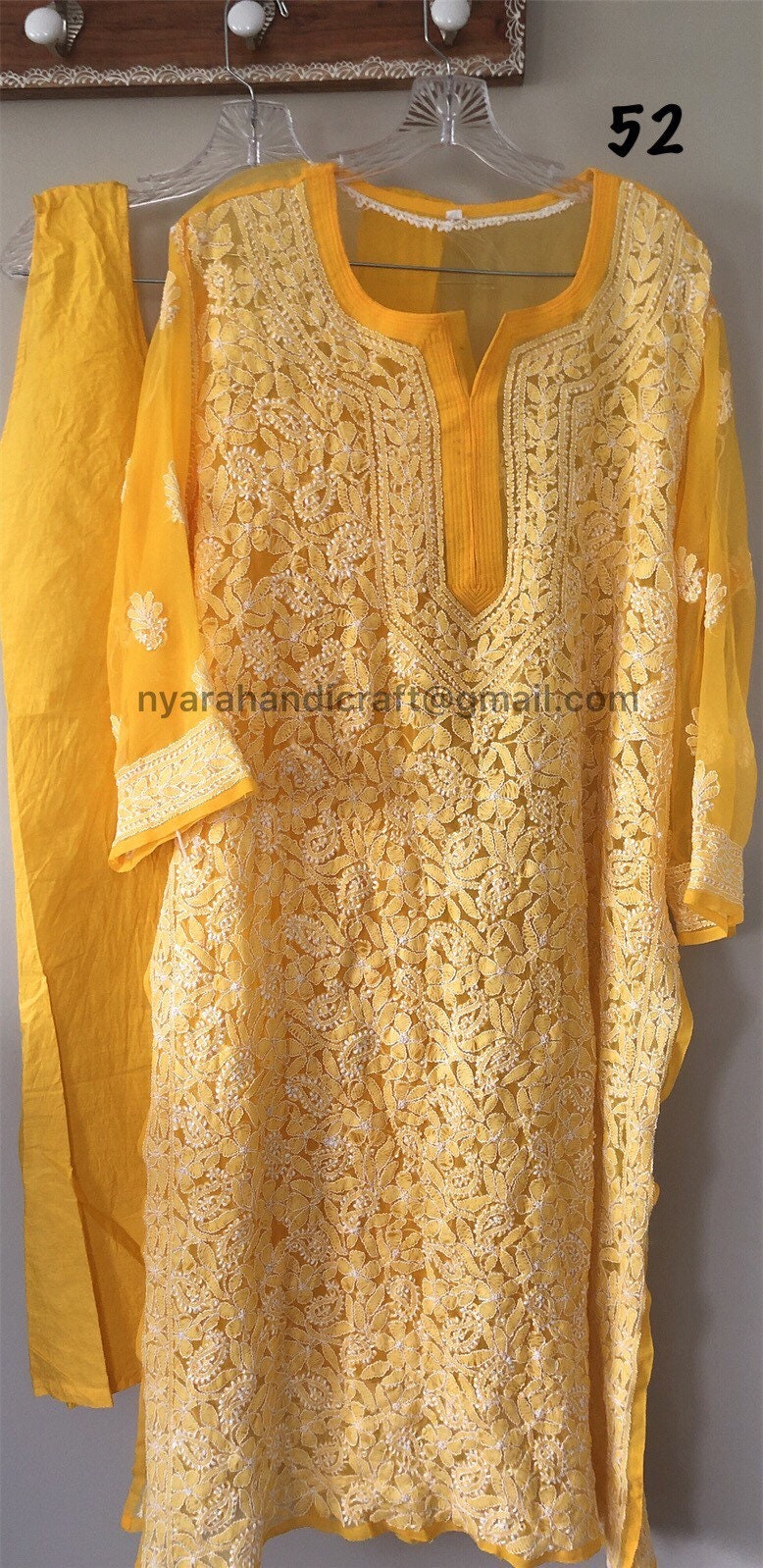 Lucknow Chikankari Kurti/ plus sizes/ free shipping