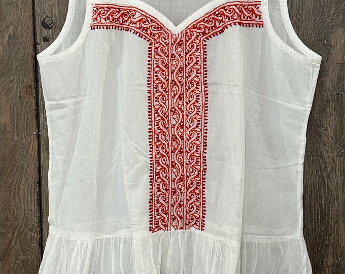 Sleeveless Chikankari Blouse Top  /Free Shipping in US
