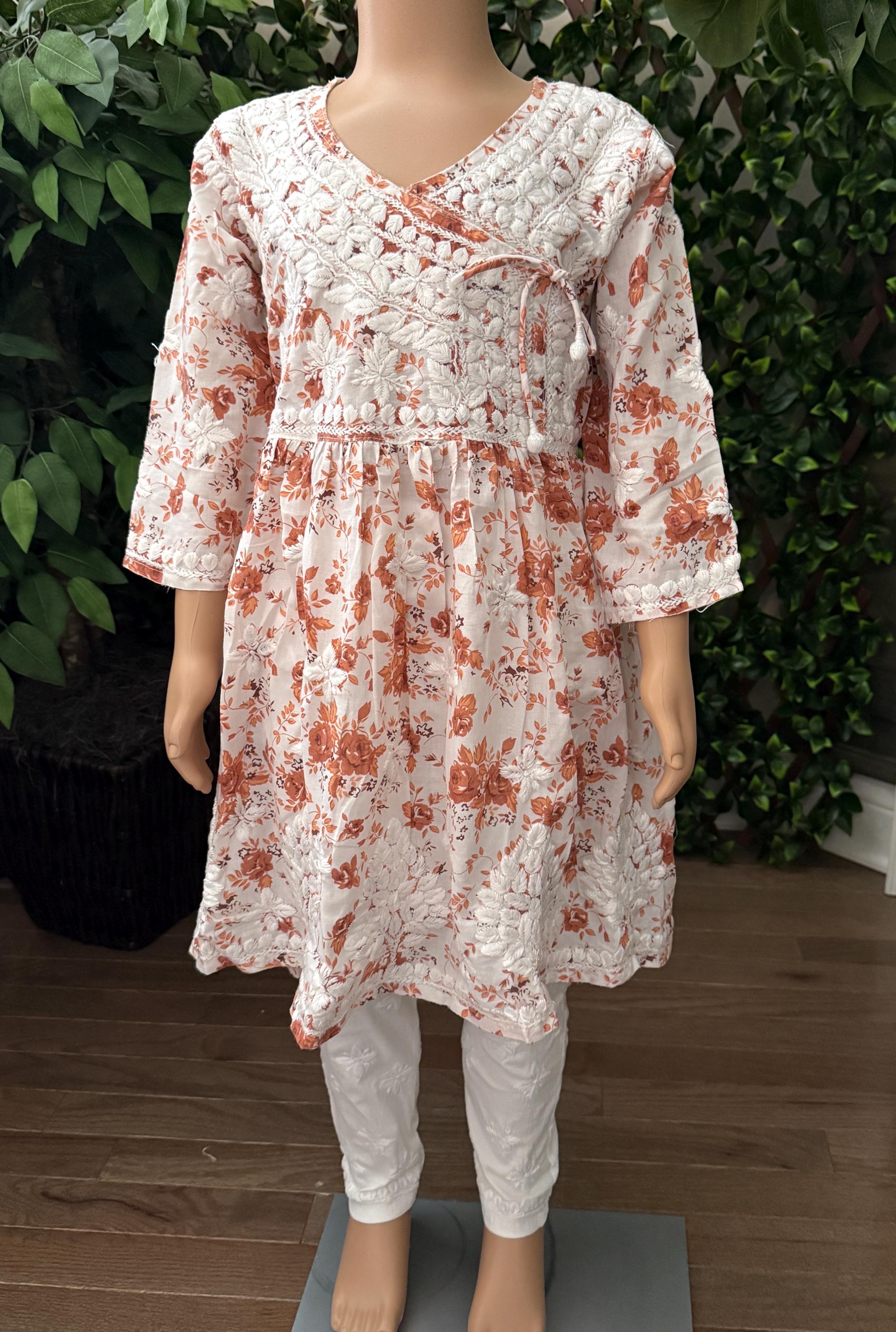 white christmas dresses Beautiful Designer Lucknowi Chikankari Mukesh Work Salwar Suit main image 0